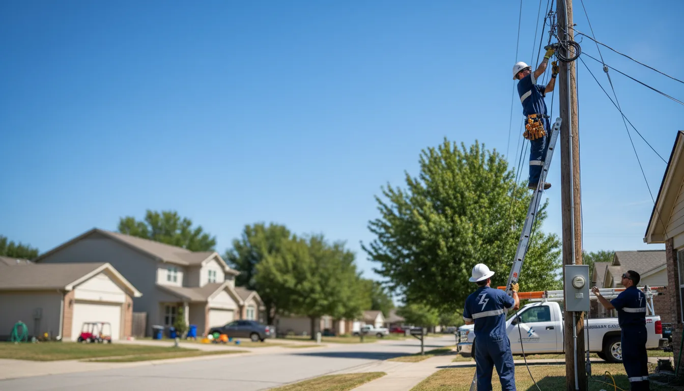 Residential electrician providing installation services in Monahans, TX